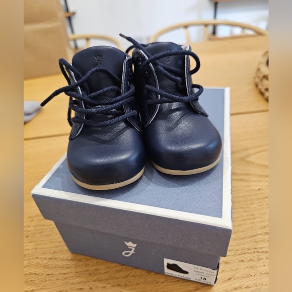 Jacadi Kids Navy Blue First Step Shoes - Picture 1 of 3